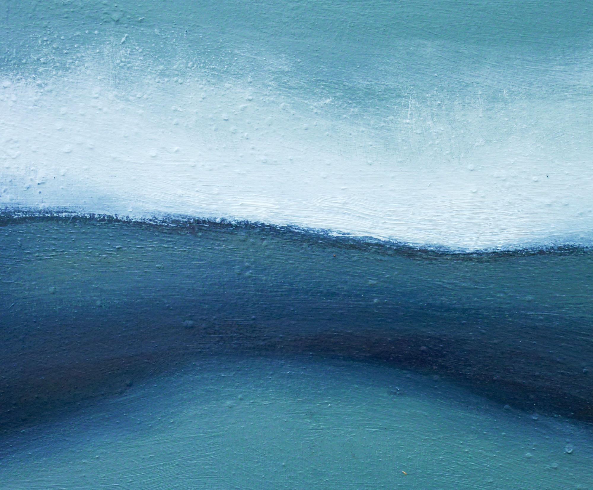 <p>Commentaires de l'artiste<br>L'artiste Heidi Hybl présente un paysage marin abstrait aux riches teintes bleues et vertes. Les couleurs de l'océan Pacifique scintillent dans les vagues changeantes, créant une atmosphère paisible et calme. Une