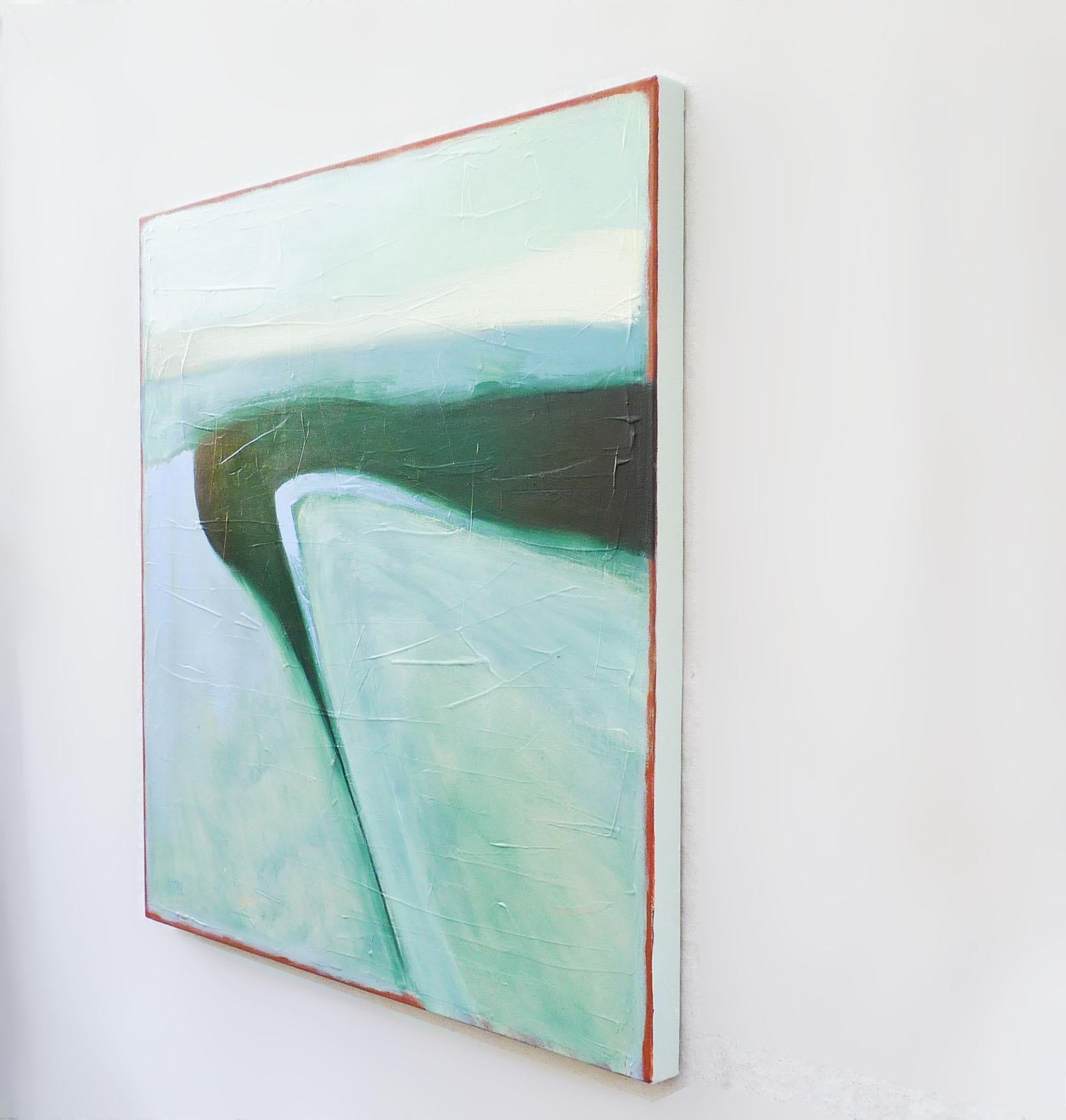 Dynamisches Wechselspiel, Abstraktes Ölgemälde – Painting von Heidi Hybl