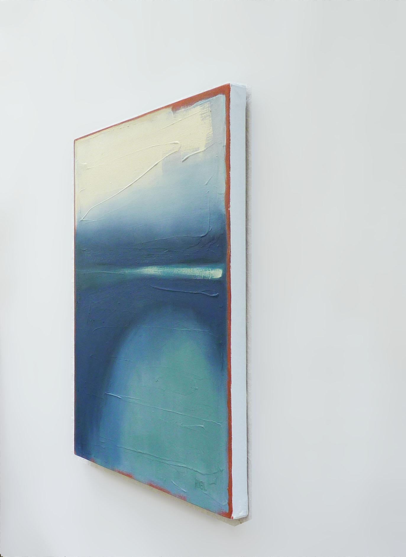 Pittura ad olio astratta, silenziosa e inquietante - Painting di Heidi Hybl