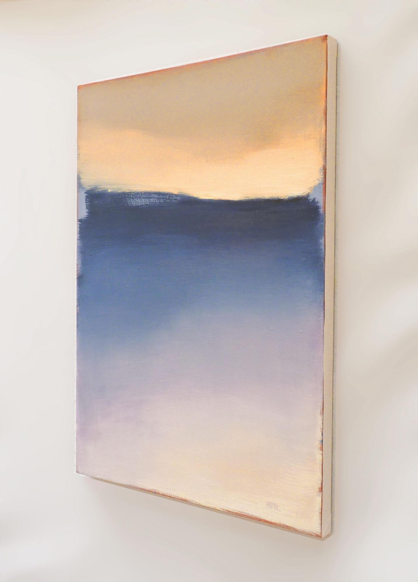 <p>Artist Comments<br>Artist Heidi Hybl presents an abstract seascape with soft tones of cool lavender, deep blue, and warm beige. Part of her series of abstractions that draw inspiration from her immediate environment. Living near the Pacific