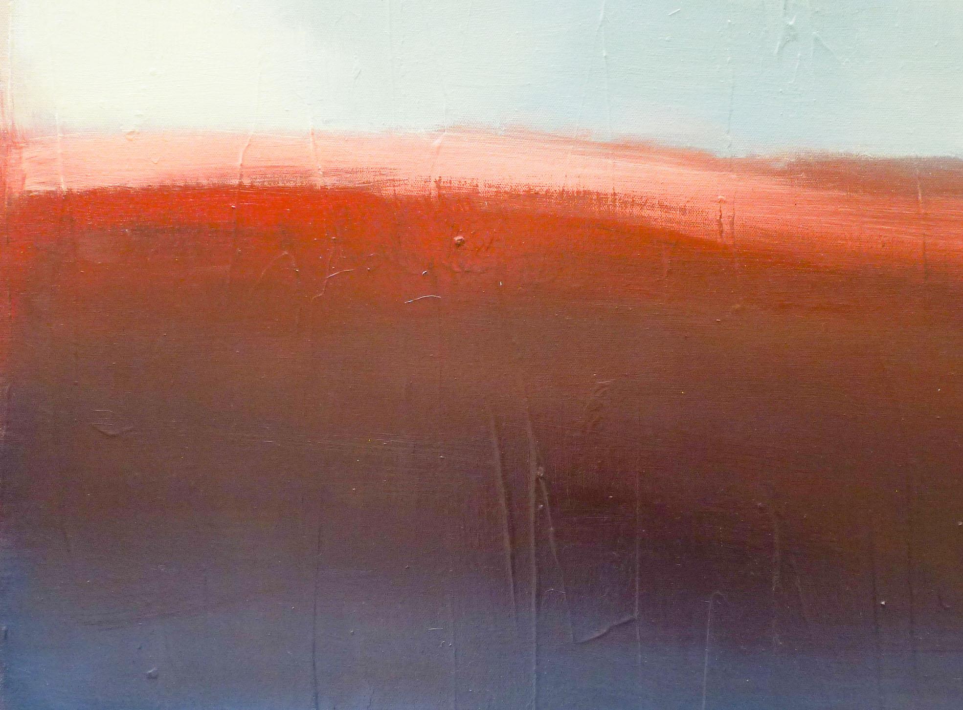 L'arancione ha il suo posto, pittura ad olio astratta - Abstract Painting Arancia di Heidi Hybl