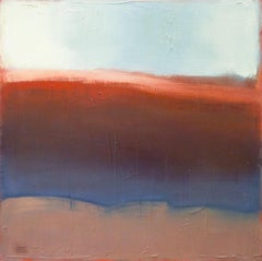 L'arancione ha il suo posto, pittura ad olio astratta