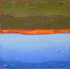 Peinture à l'huile abstraite - River Orange