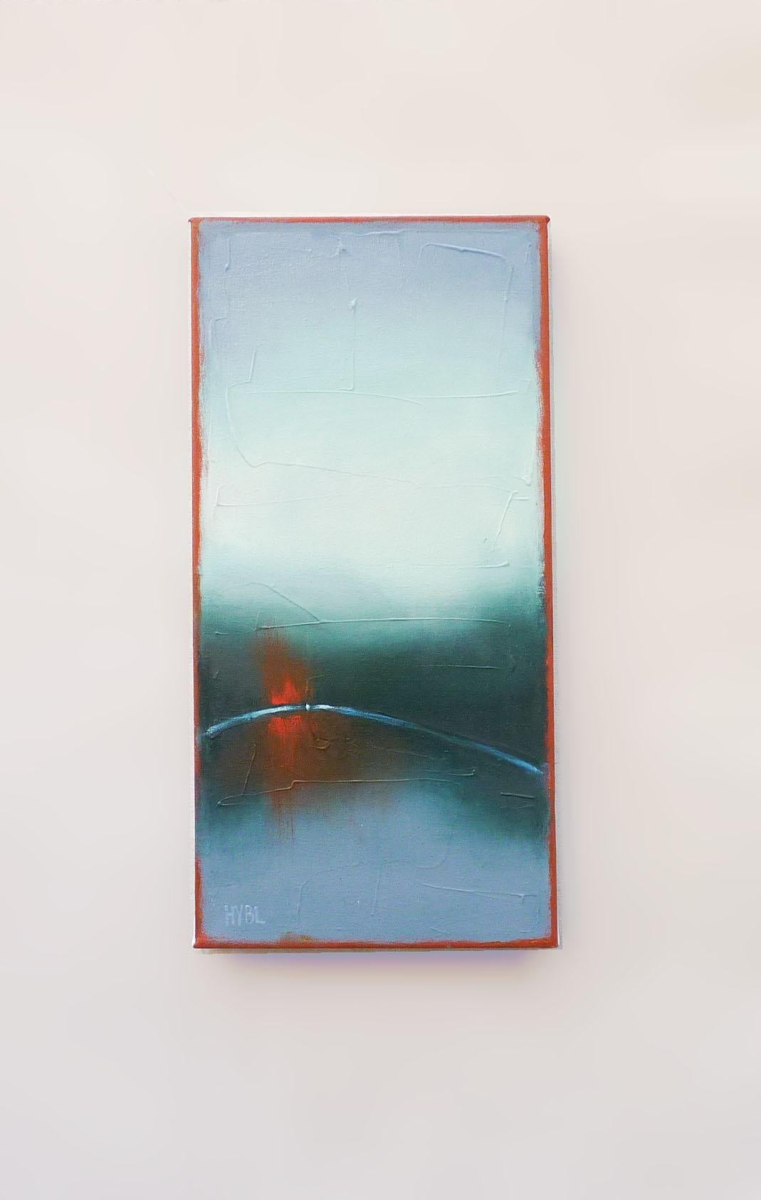 Pittura ad olio astratta, tranquillamente audace - Painting Astratto di Heidi Hybl