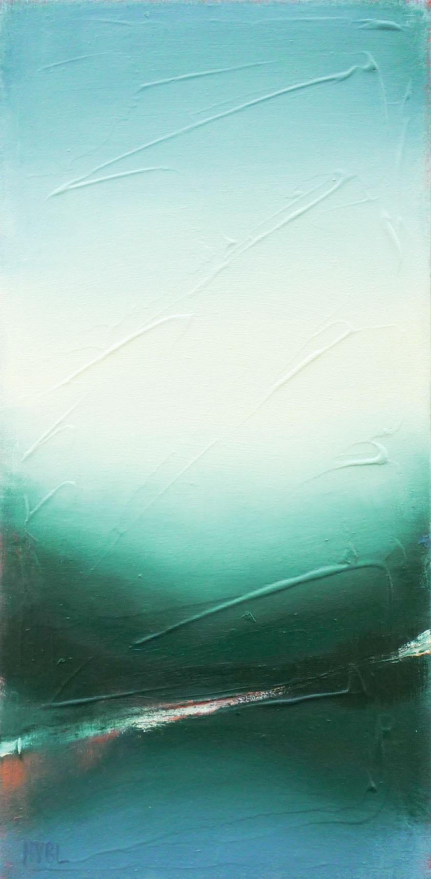 Abstract Painting di Heidi Hybl - Reale e immaginato, Pittura ad olio astratta
