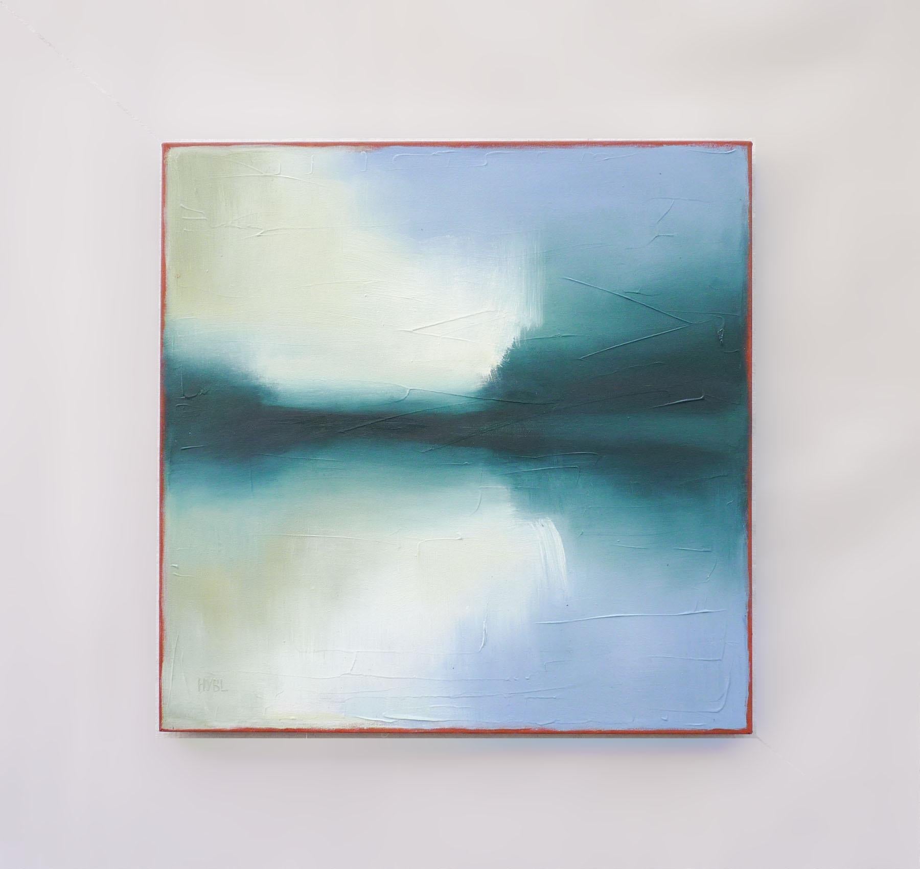 Impatto reciproco, Pittura a olio astratta - Painting Astratto di Heidi Hybl