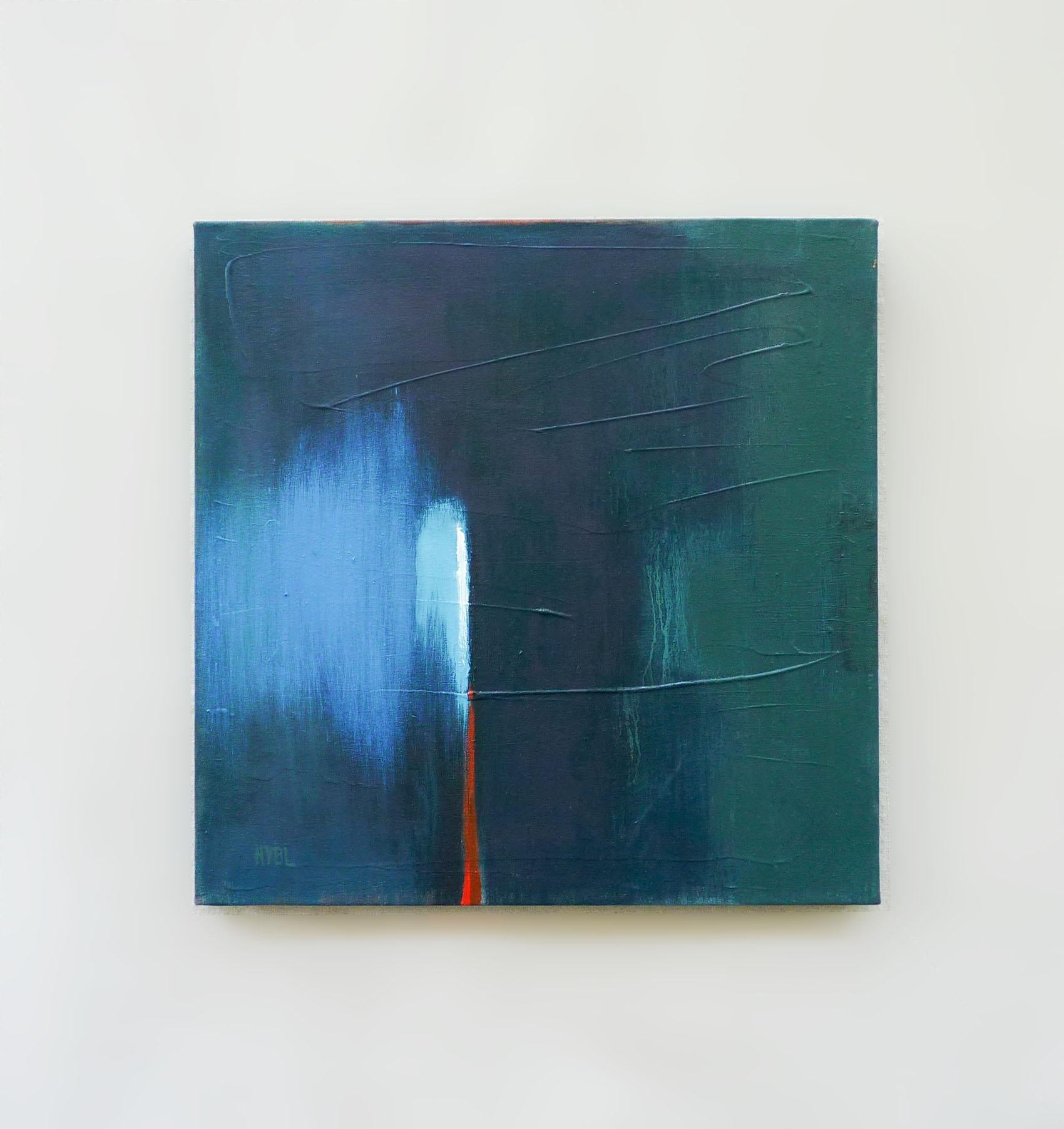 Splendore, pittura ad olio astratta - Painting Astratto di Heidi Hybl