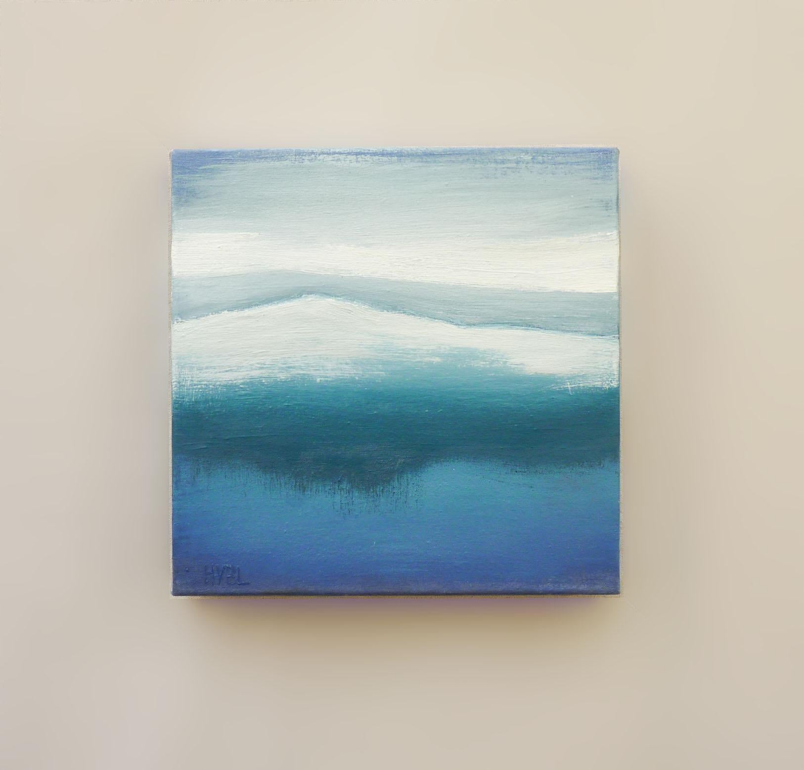 Peinture à l'huile abstraite - Pack de neige - Abstrait Painting par Heidi Hybl
