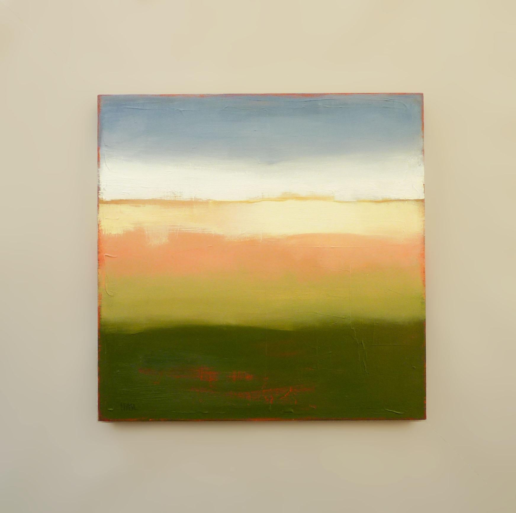 Rayure de soleil, peinture à l'huile abstraite - Abstrait Painting par Heidi Hybl