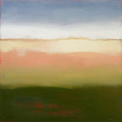 Striscia di sole, pittura ad olio astratta
