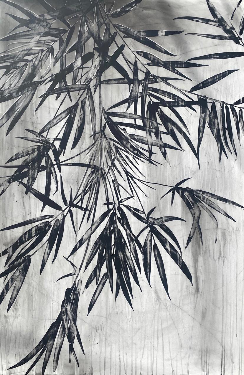 Heidi Jung Landscape Painting - Bamboo