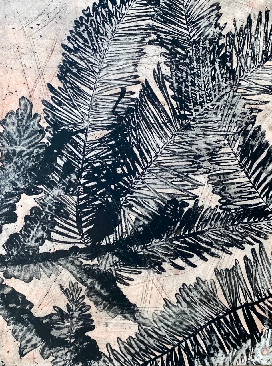 Heidi Jung Landscape Painting - Ferns
