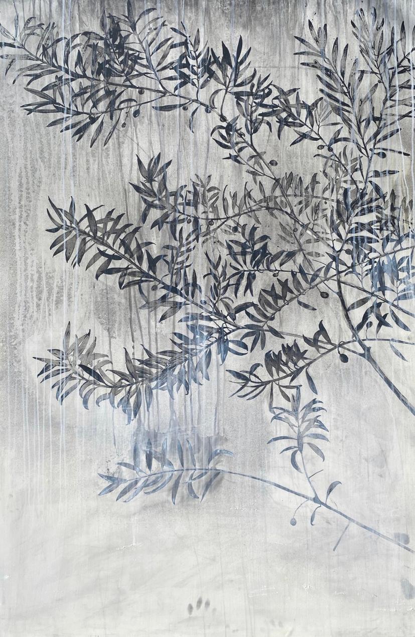 Heidi Jung Landscape Painting - Olive Branch (Peace II)