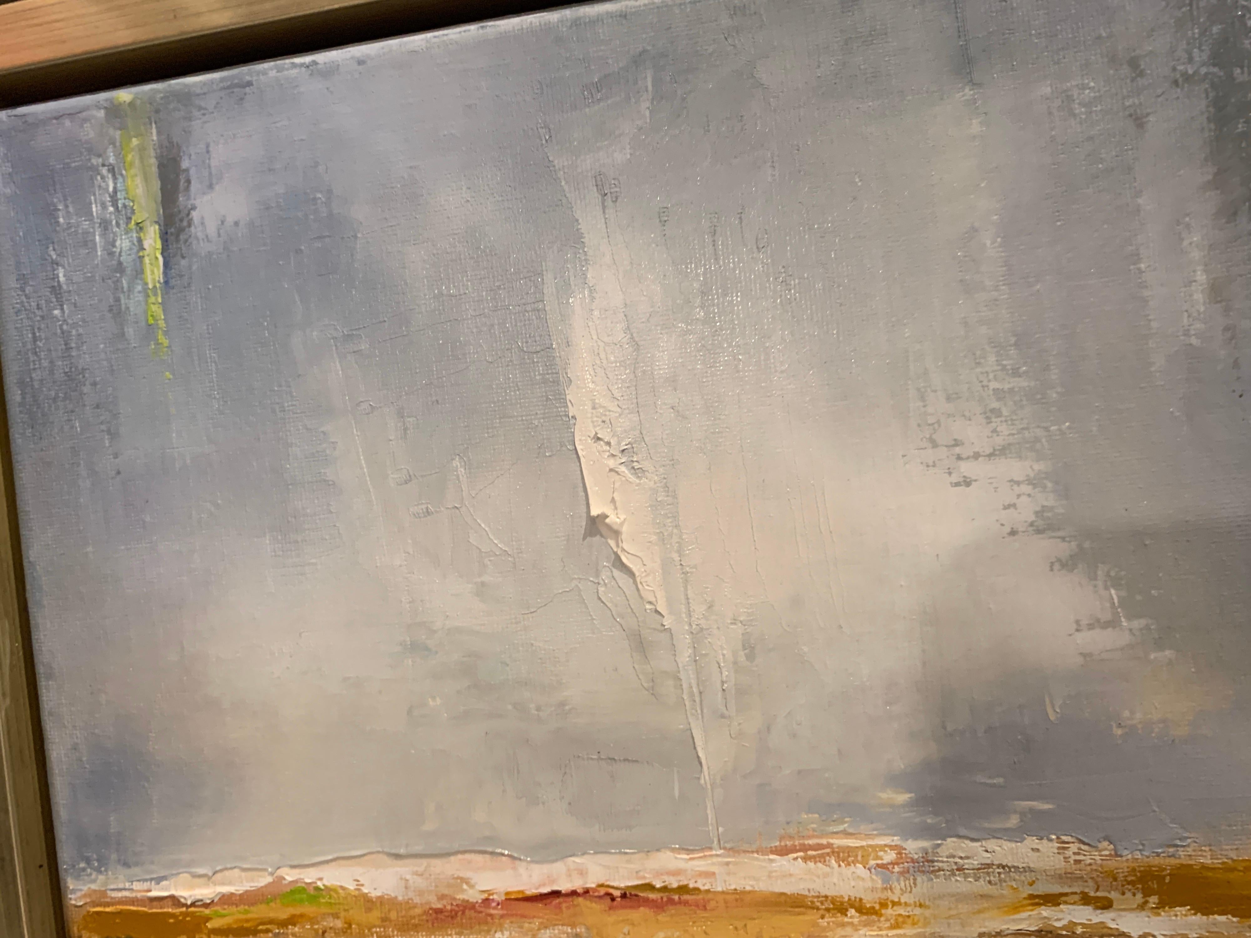 Smokey Skies, Heidi Kirschner Oil on Canvas Landscape Painting 4