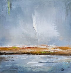 Smokey Skies, Heidi Kirschner Oil on Canvas Landscape Painting