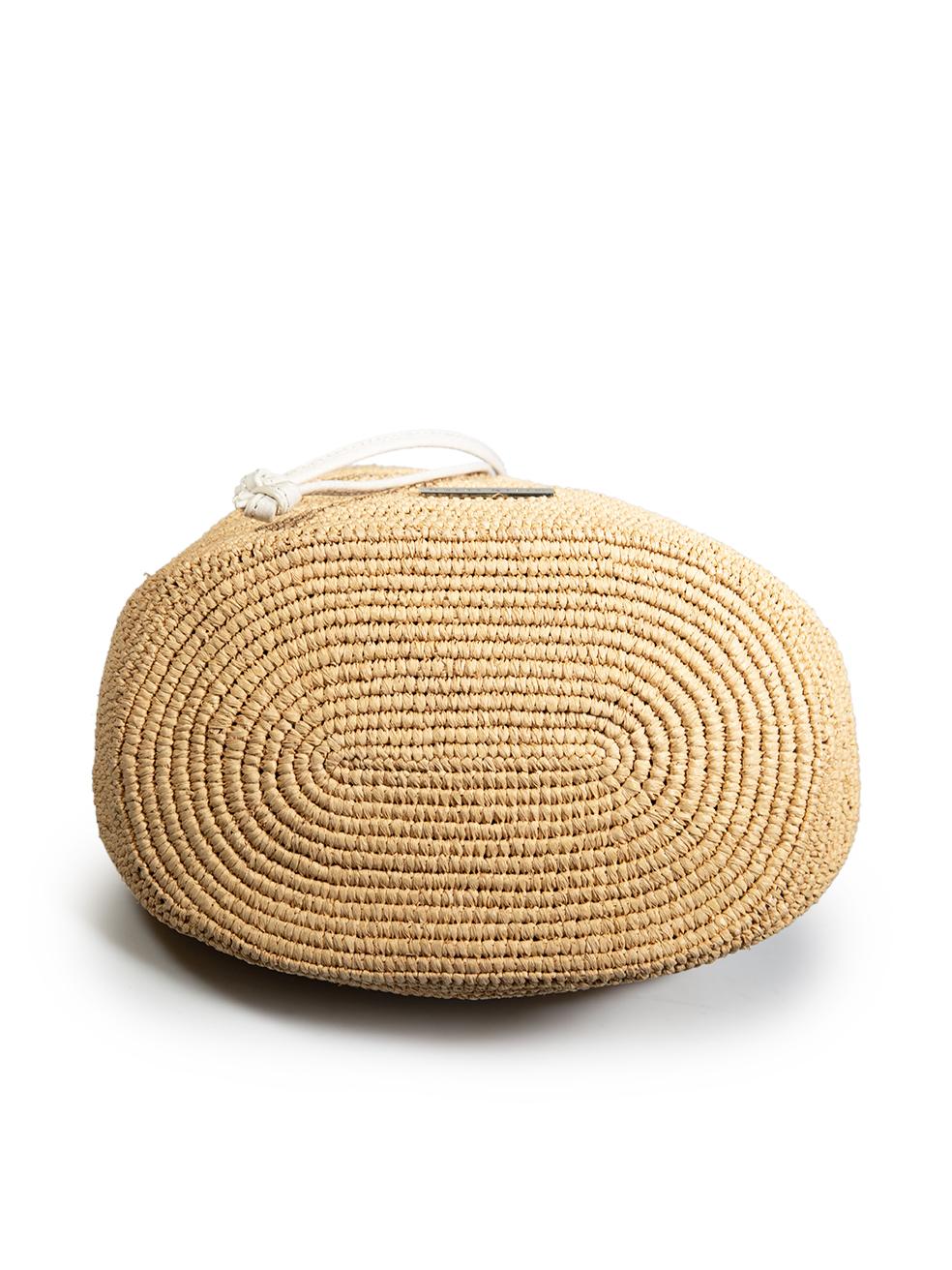 Women's Heidi Klein Beige Savannah Bay Bamboo Bucket Bag
