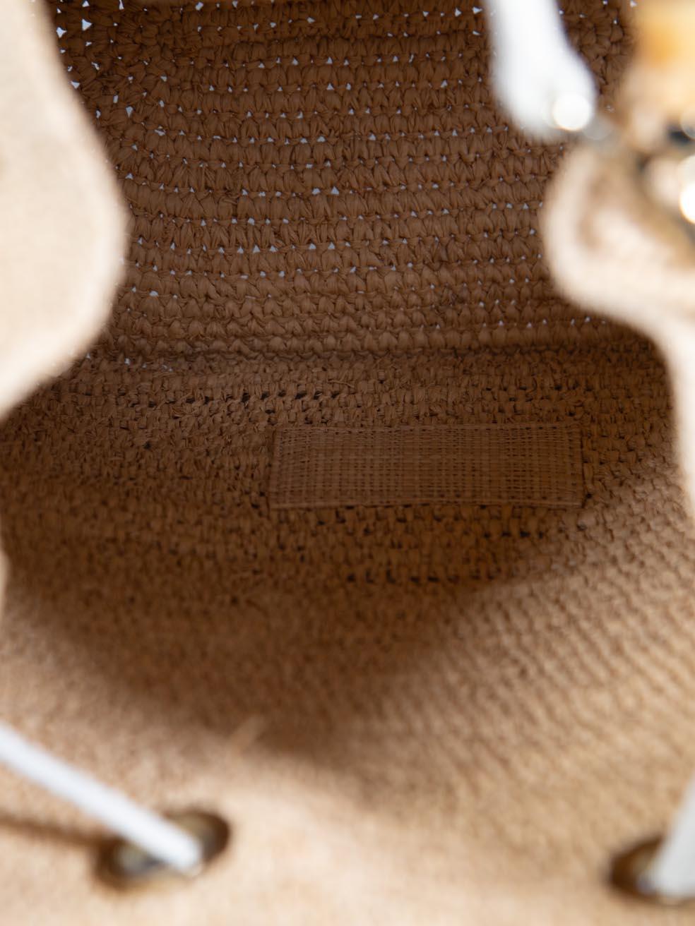 Heidi Klein Beige Savannah Bay Bamboo Bucket Bag 2