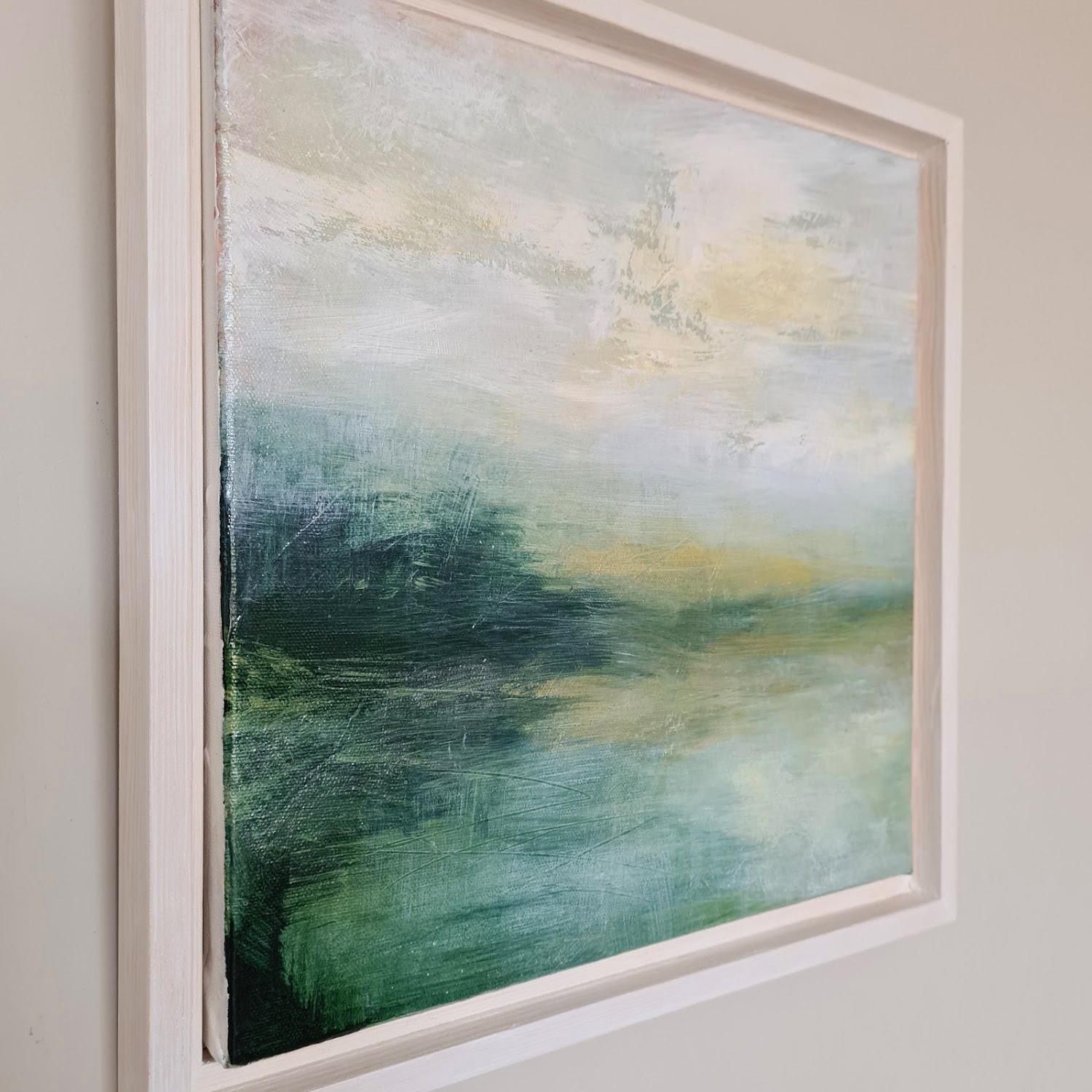 Green Hues - Abstract Impressionist Painting by  Heidi Laughton