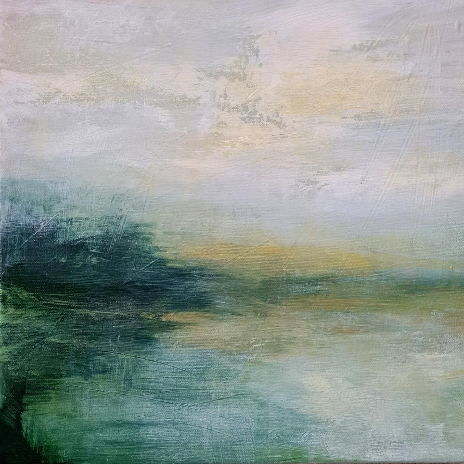  Heidi Laughton Abstract Painting - Green Hues