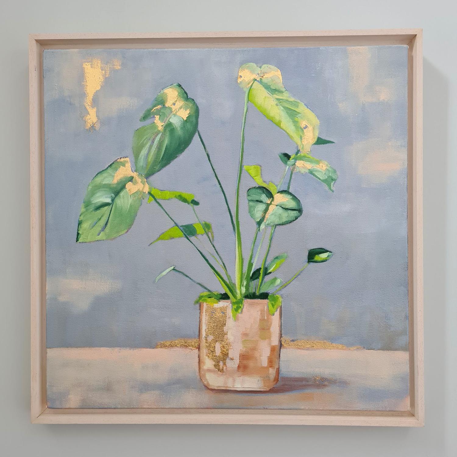 Bringing the Outside in by Heidi Laughton, Interior painting, Still life - Painting by Heidi Laughton 