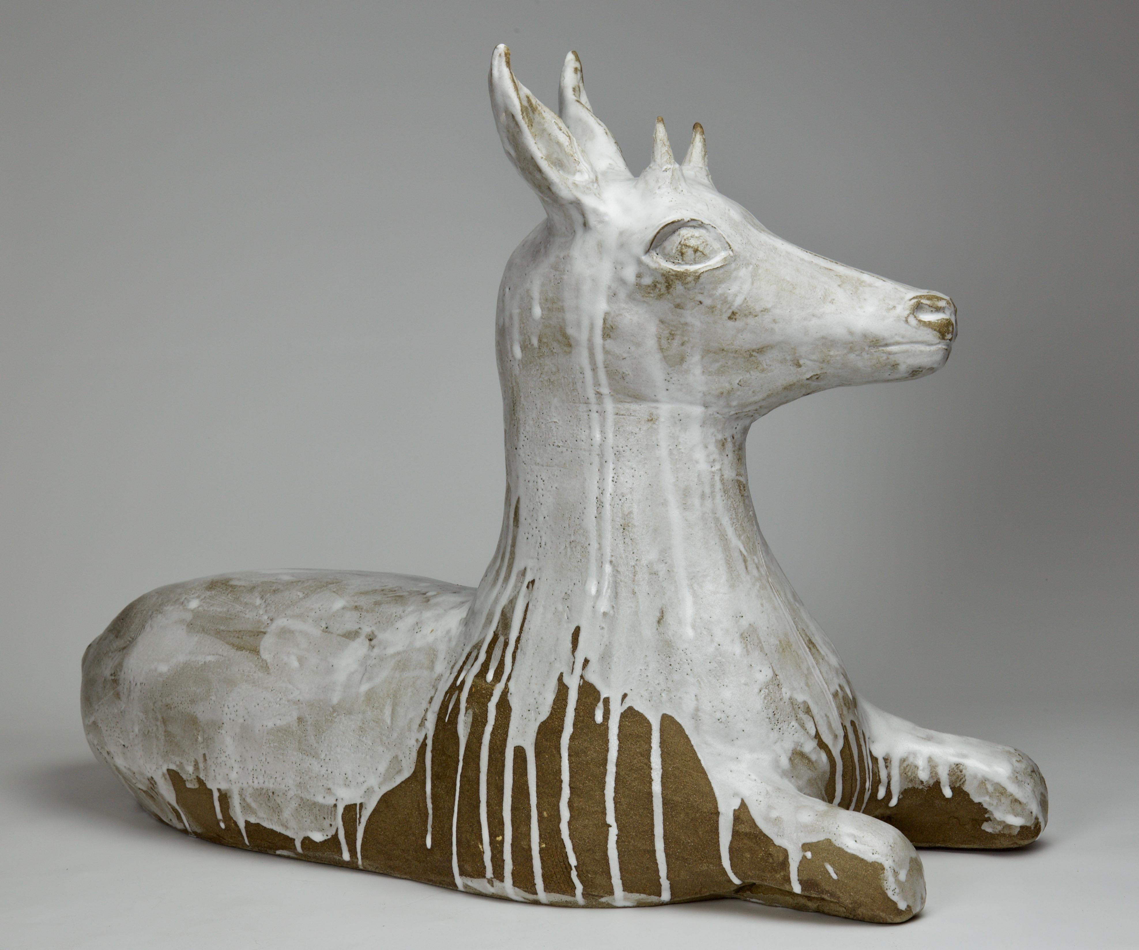 Heidi Moller Somsen Figurative Sculpture - "Witness" (Desert Pronghorn)