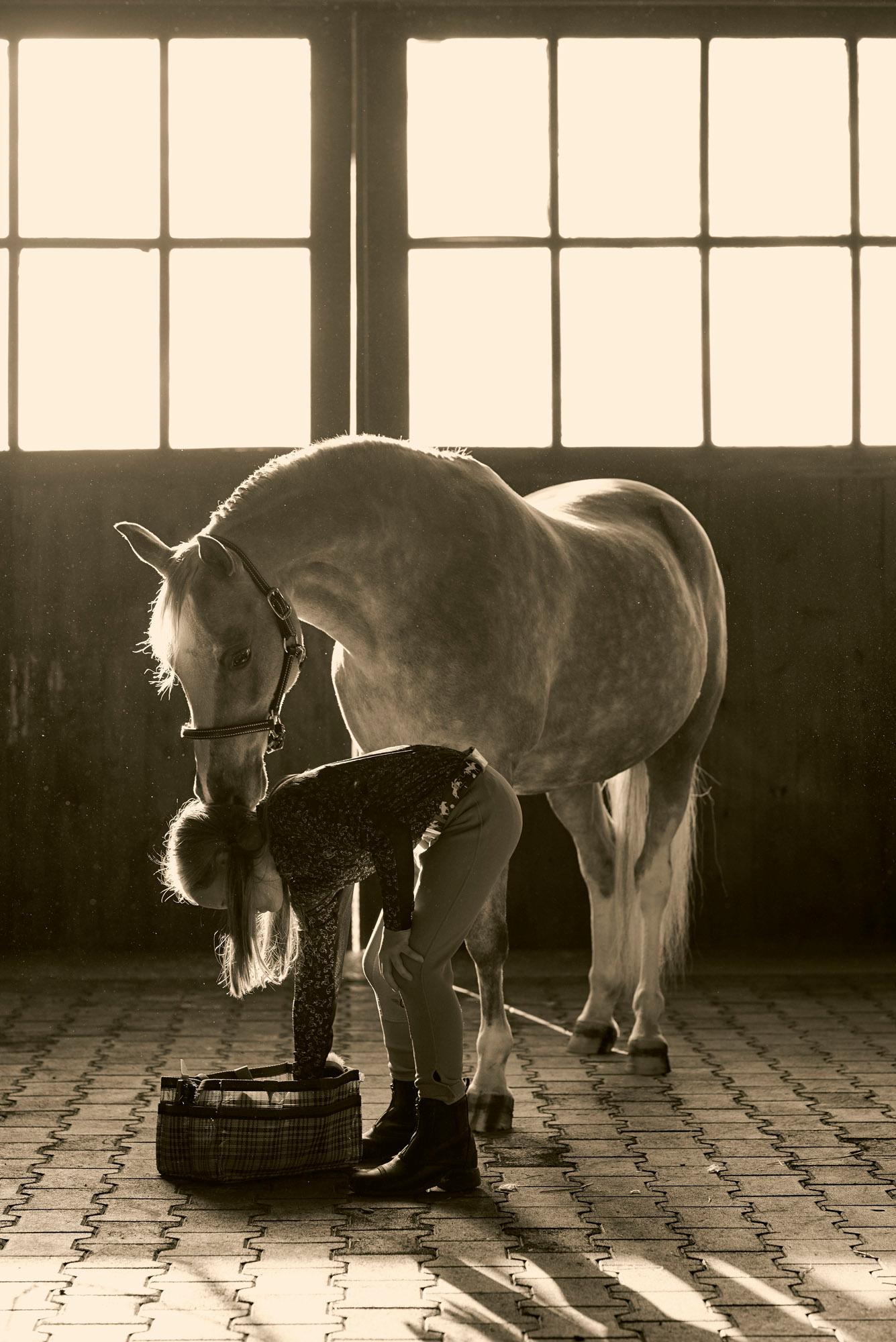 Heidi Niemala Portrait Photograph - Viv and her Pony 