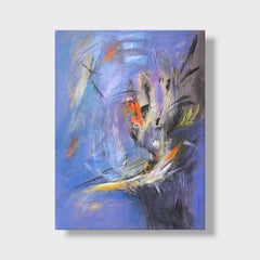 "Almost Awake", Abstract Expressionist Oil Painting on Canvas, 2010-