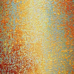 "Empathy Awakened" - Large Vertical Red and Yellow Abstract Painting