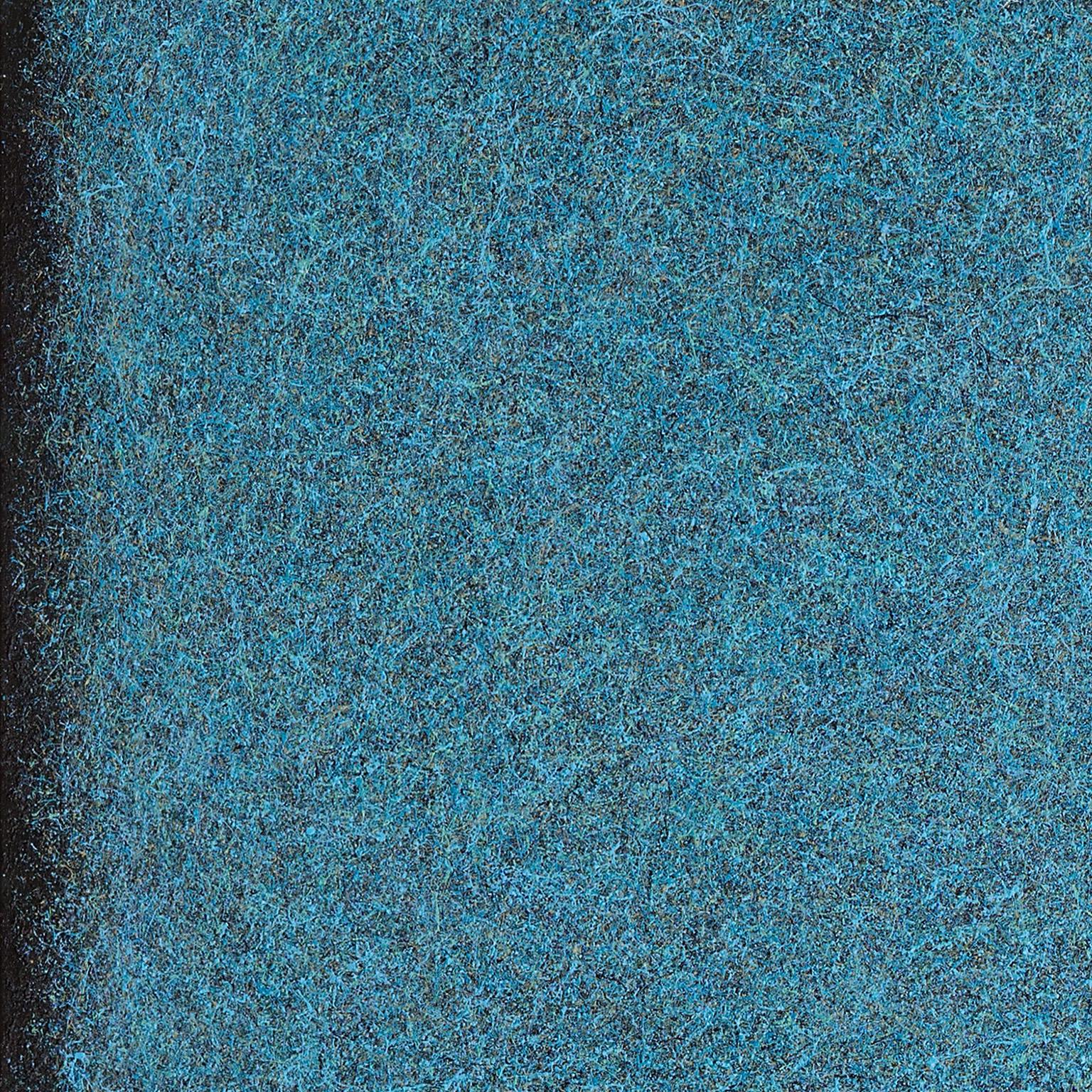 Light Blue Infinity - Pintura de campo de color azul, lienzo con textura, arte minimalista - Painting Abstracto de Heidi Thompson
