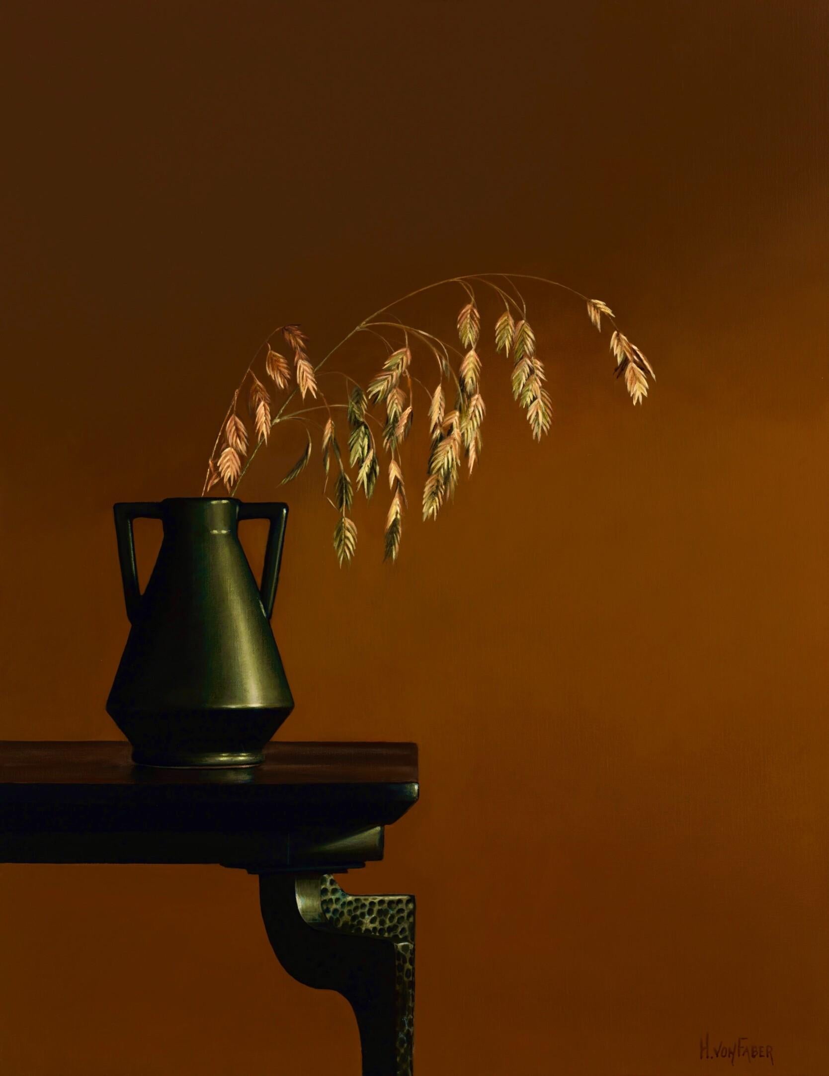 Tisch mit Vase - 21. Contemporary Hyperrealistisches Stilleben
