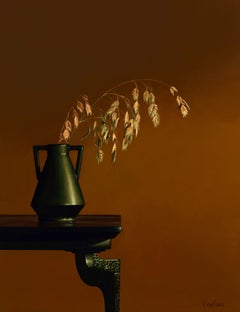 Copper Cutlery- 21st Contemporary Hyper Realistic Still-life painting