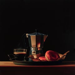 Rosquillas -pintura original moderna de bodegón hiperrealista- Arte contemporáneo
