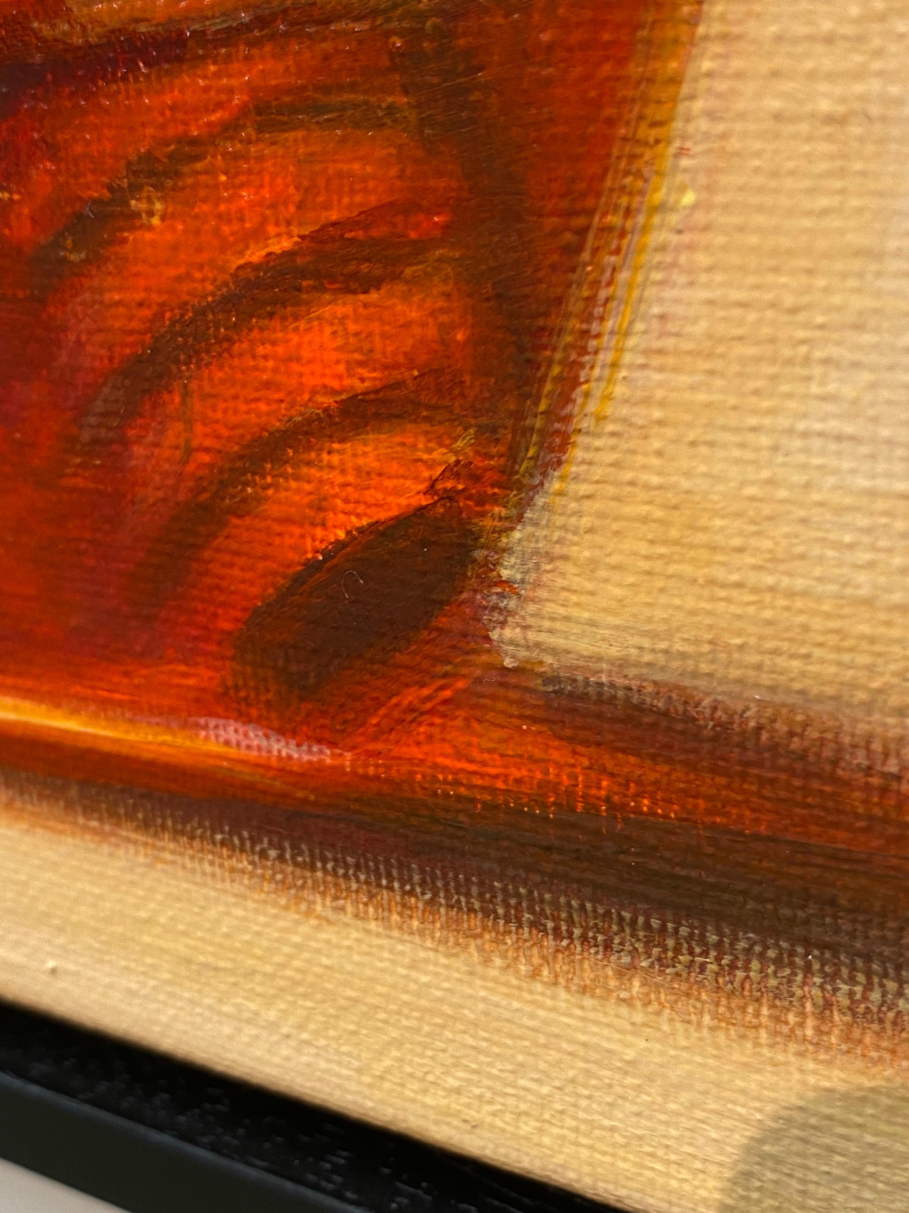 Miele - Quadro realistico del XXI secolo raffigurante un barattolo di miele in vendita 1