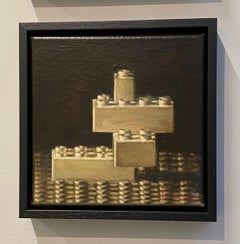 Lego - Peinture réaliste du 21e siècle représentant une nature morte de briques Lego