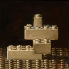 Lego - Pintura de bodegón realista del siglo XXI con ladrillos Lego