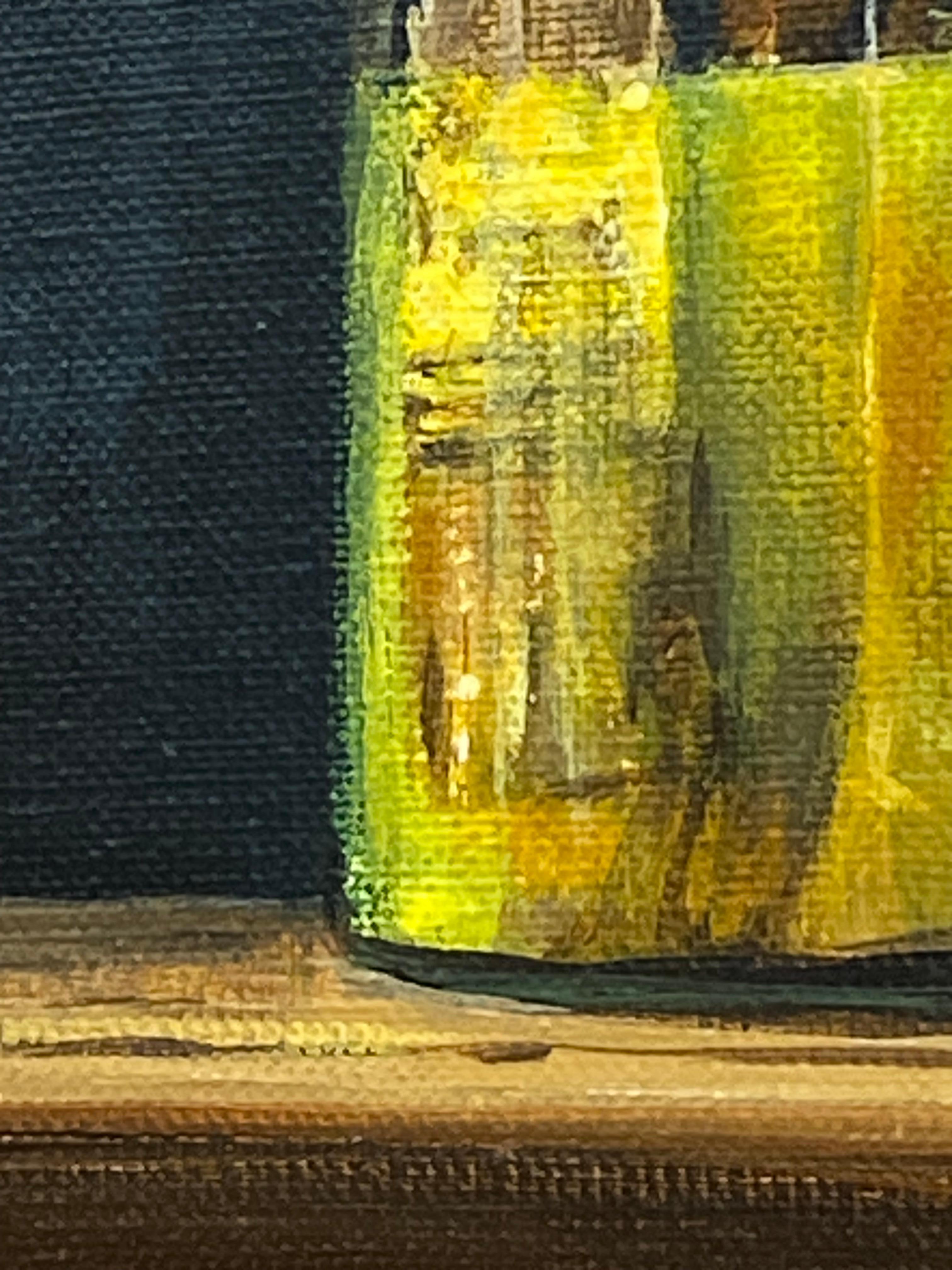 Pinceles - Pintura realista de bodegones del siglo XXI - Figurative Painting Negro de Heidi von Faber