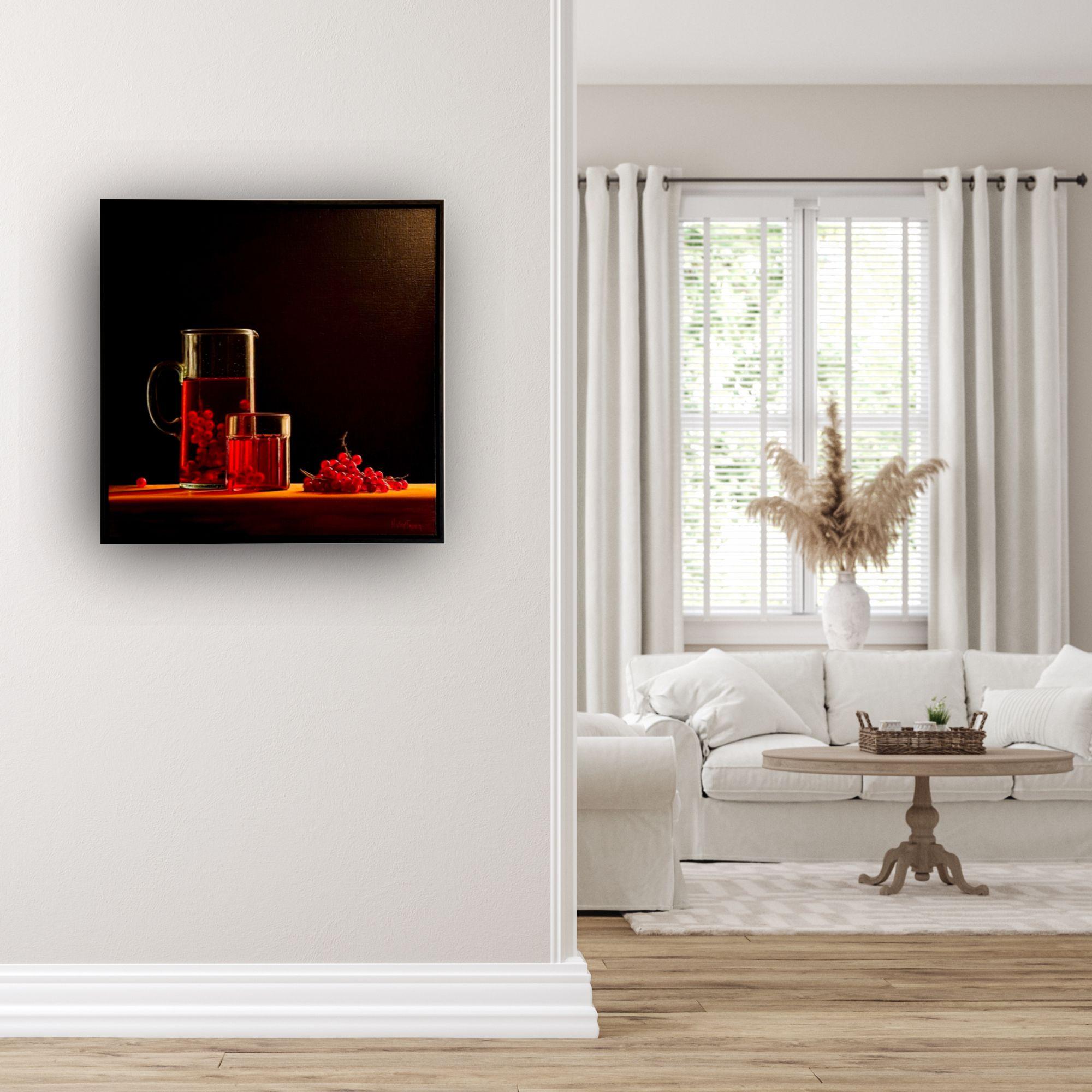 This exceptional artwork is currently on display and available for sale at Signet Contemporary Art Gallery and online.

In Red Currants and Jug II, Heidi Von Faber explores the beauty of nature’s simplicity through a realist lens, presenting a jug