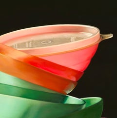 Tupperware Containers I - 21st Century Dutch Still-life painting of Tupperware