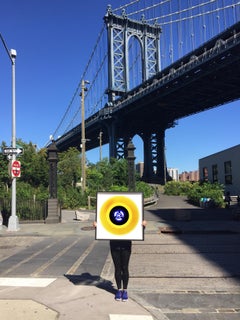 B Side Vinyl Collection, A (Canary Yellow)- Conceptual Pop Art Color Photogrpahy