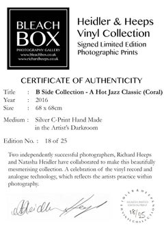 B Side Vinyl Collection, A Hot Jazz Classic (Coral) - Pop Art Color Photogrpahy