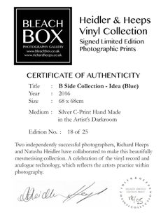 B Side Vinyl Collection, Idea (Blue) - Contemporary Pop Art Color Photogrpahy