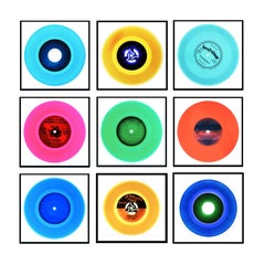 B Side Vinyl Collection Nine Piece Installation II - Pop Art Color Photography