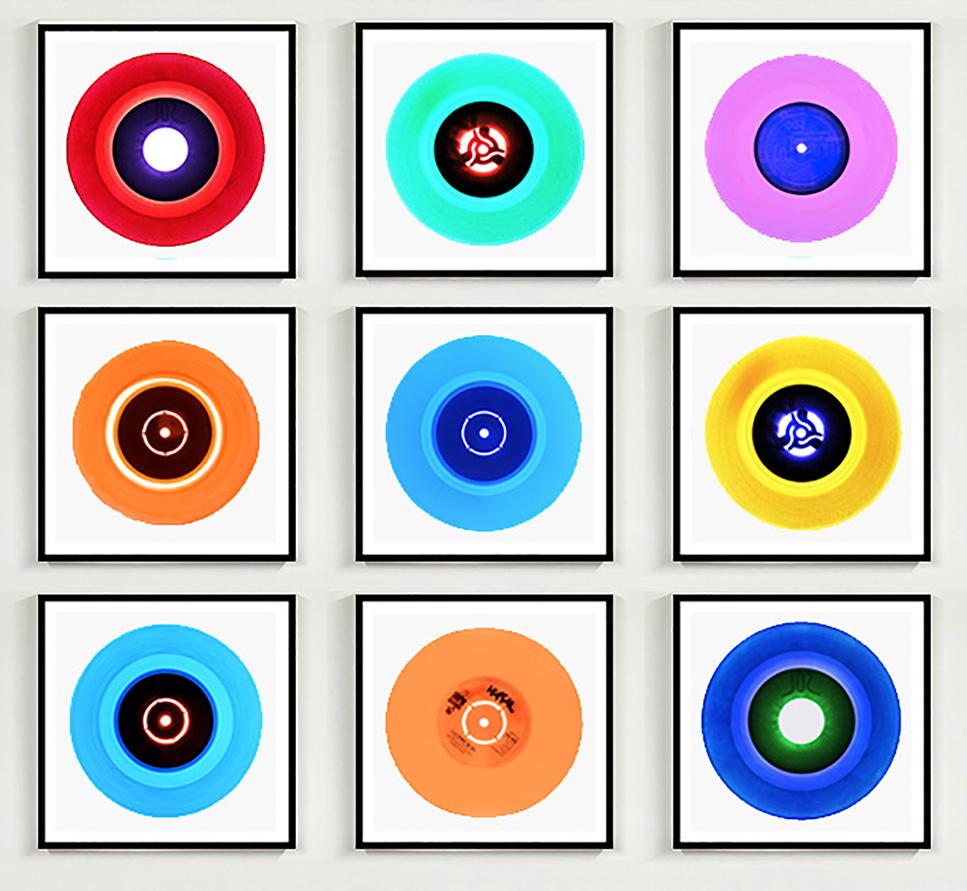 B Side Vinyl Collection Nine Piece Installation - Pop Art Multi-Color Photo - Print by Heidler & Heeps