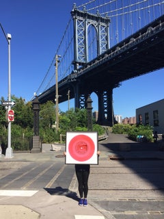 Collezione di vinili B Side, POP! (Rosa) - Fotografia contemporanea Pop Art a colori