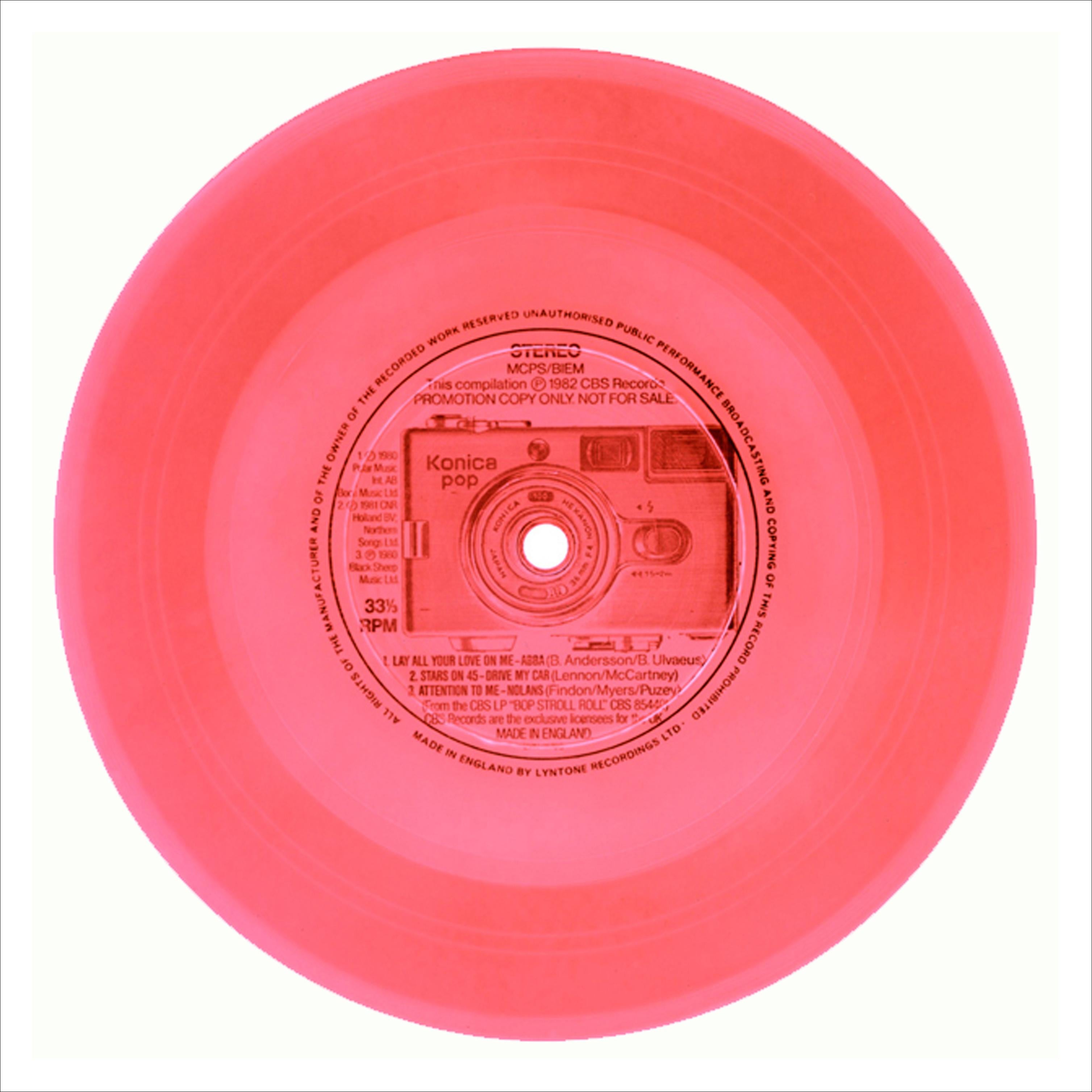 Print Heidler & Heeps - Collection de vinyles B Side, POP! (Rose) - Photographie couleur Pop Art contemporaine
