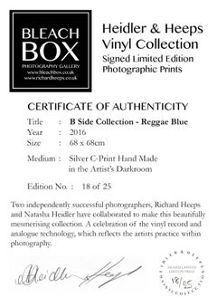 B Side Vinyl Collection, Reggae Blue - Contemporary Pop Art Color Photogrpahy