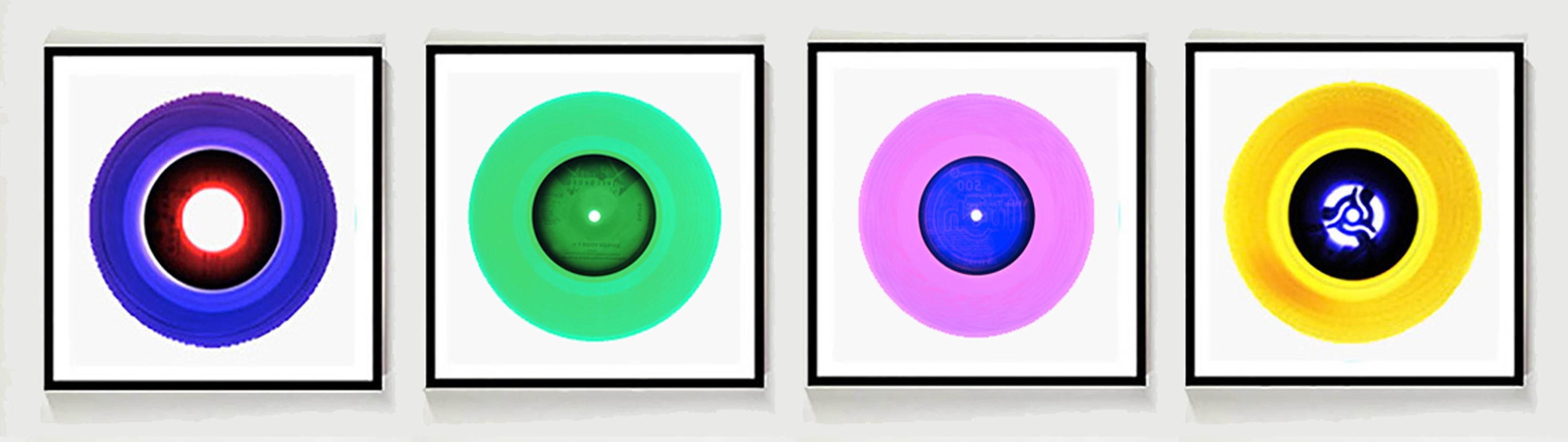 B Side Vinyl Collection Set of Four - Pop Art Multi-Color Photo For Sale 3