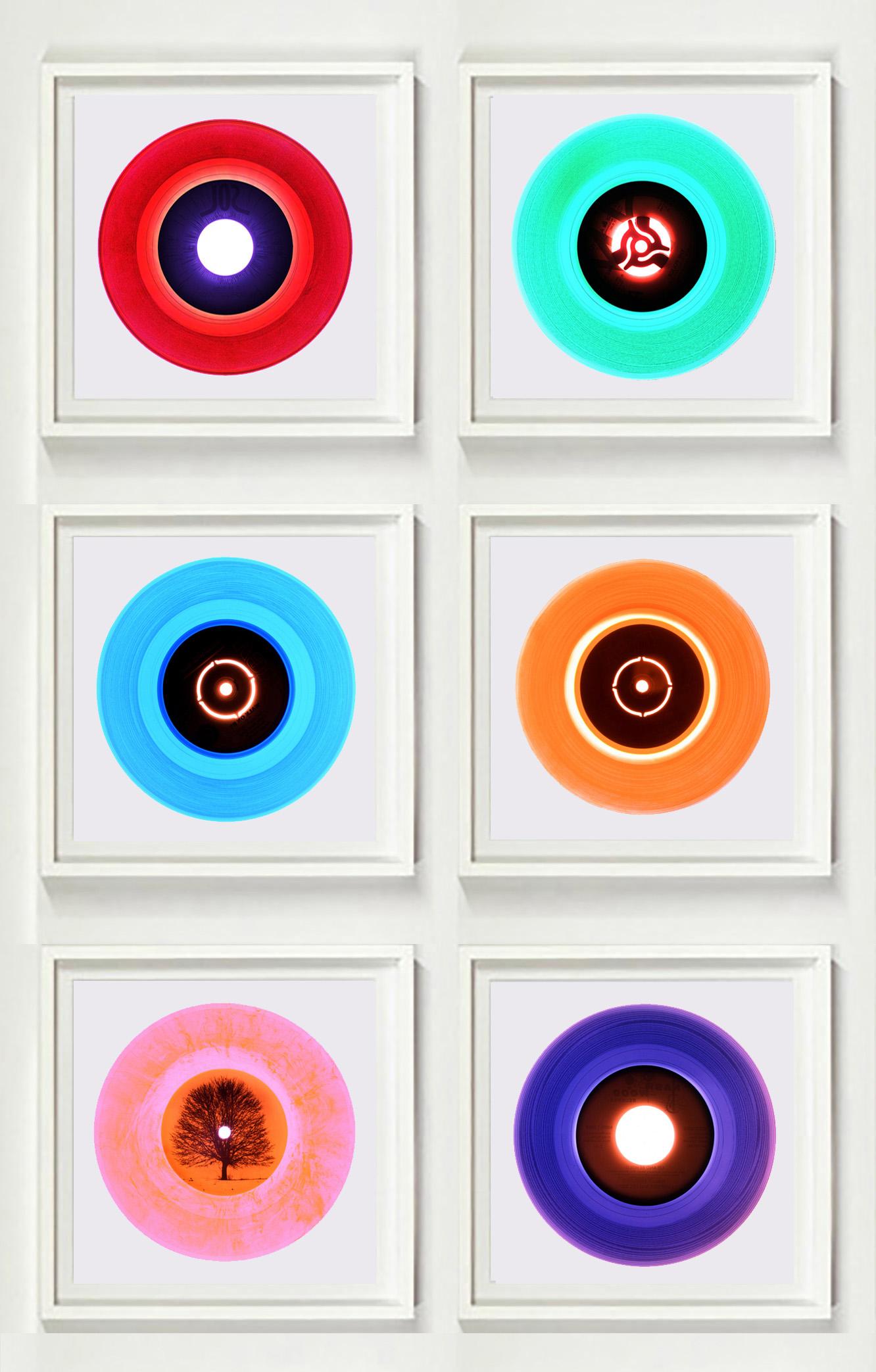 B Side Vinyl Collection - Six Piece Set - Pop art colour photography - Photograph by Heidler & Heeps