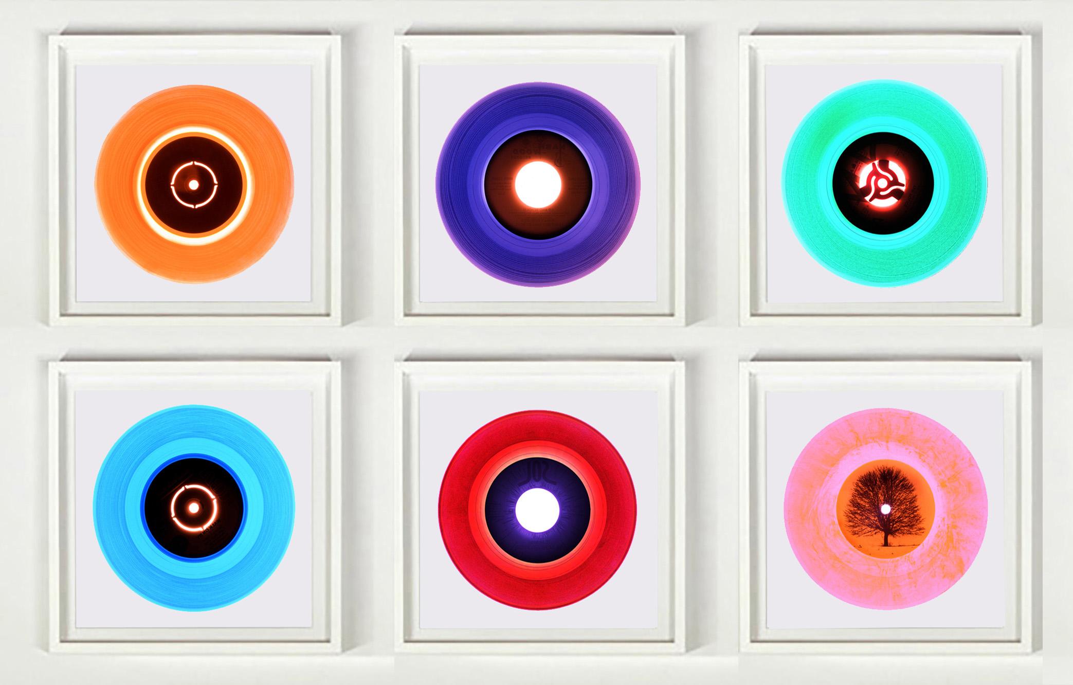 B Side Vinyl Collection - Six Piece Set - Pop art colour photography - Photograph by Heidler & Heeps