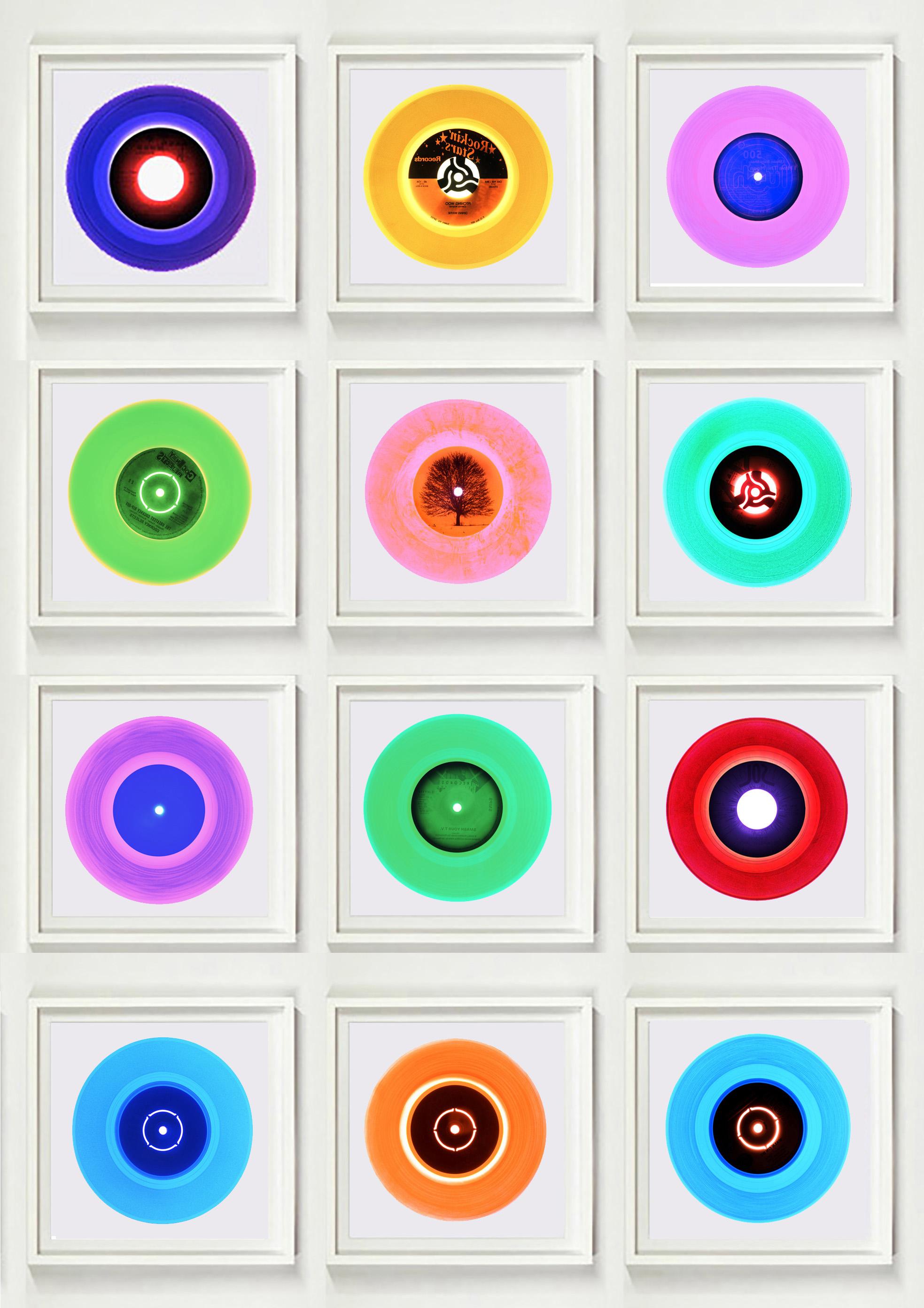B Side Vinyl Collection Twelve Piece Installation - Pop Art Multi-Color Photo - Print by Heidler & Heeps